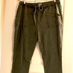 Lucky brand  cotton / viscose drawstring waist pants L